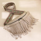 Bag Messenger Bag Summer European And American Retro Tassel Pleated Chest Bag