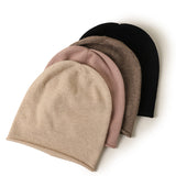 Cashmere Knitted Hat without Fringe Popular Ladies Beanie Cap