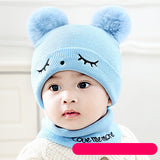 Embroidered cartoon knit hat