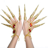 Dance Props Golden Indian Girl Nails