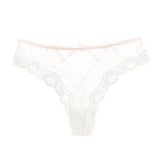 Women's thong with lace trim