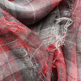 2pcs Lightweight Fashion Orange Red Yarn Dyed Scarf ,Luxe Look For Evening Wear,Scarf,vacation,daily Life,evening Party,Office Appropriate Subtlety For Women Men
