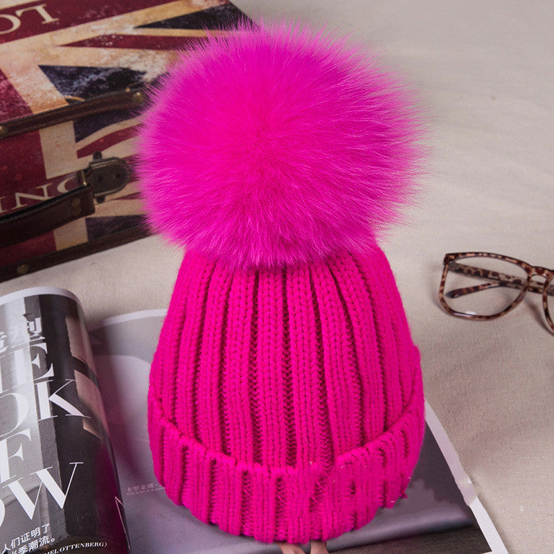 Fur ball fur hat