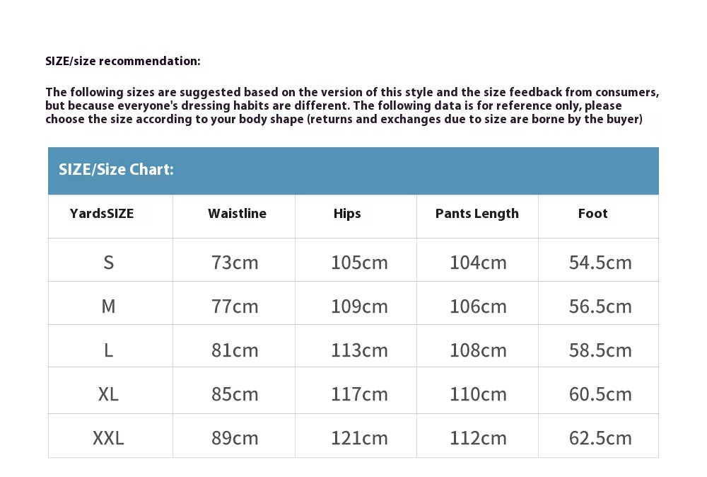 Fashion Personality Loose Casual Trousers Men