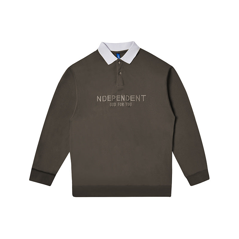 Casual Alphabet Embroidery Tops For Men And Women