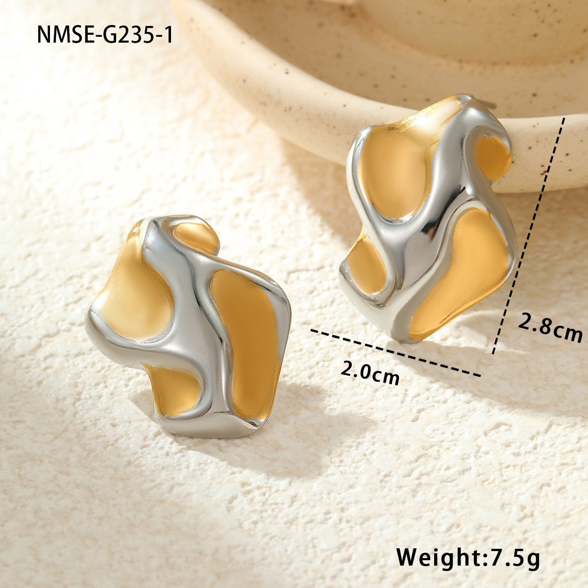 Matching Geometric Design Special-interest Earrings Affordable Luxury Fashion Earrings