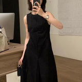 Elegance Sleeveless Vest Waist-controlled Slim Fit Slimming Dress