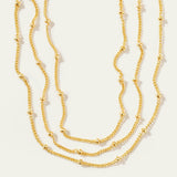 Adjustable Multi-layer Stacked Metal Beads Bracelet