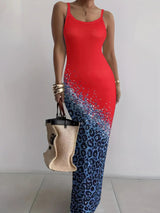 Summer New Suspender Slim Fit Slimming Long Dress