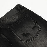 Retro Tattered Jeans Denim Trousers For Men