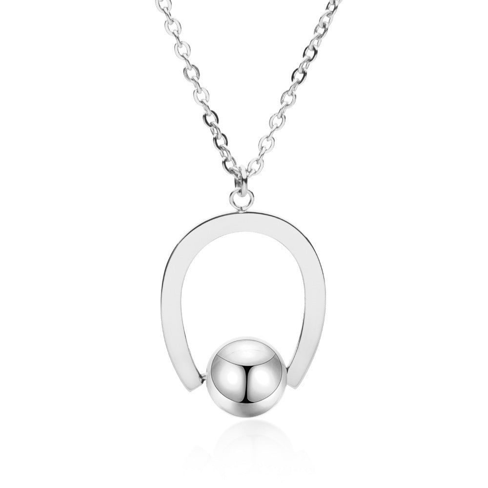 Stainless Steel Bead Chain All The Way To Have You Accessoryjewelry Valentine's Day Necklace