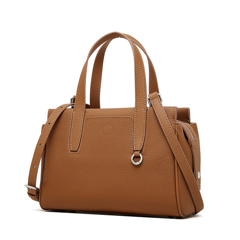 Cowhide Portable Large-capacity Crossbody Bag