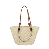 New Large Capacity Shoulder Hand-carrying Dual-use Woven Bag
