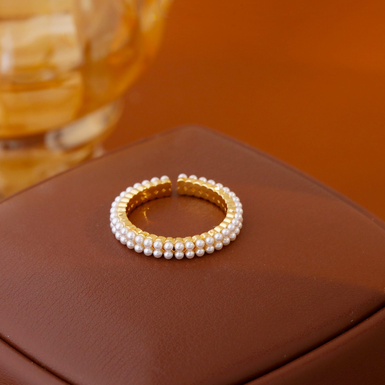 Niche Design Pearl Women's Ins Sweet Temperament Ring