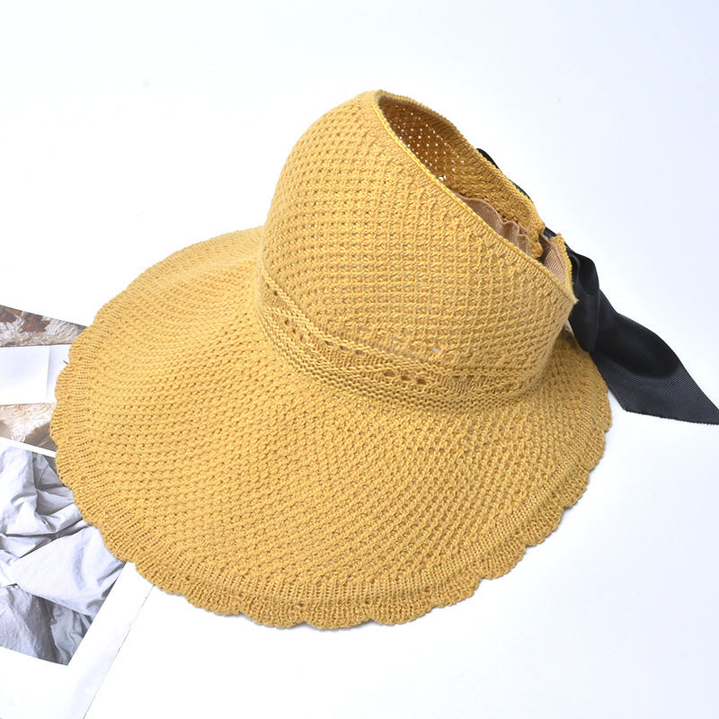 Outdoor bow hat with big bow
