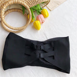 One word Wai ladies tube top