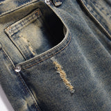 American Retro Washed Jeans For Men