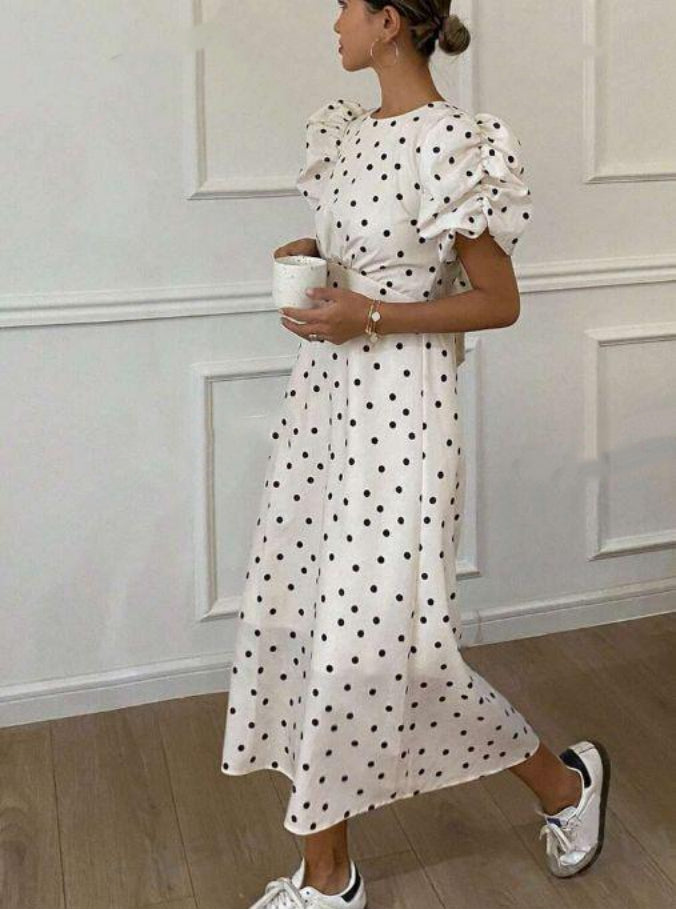 Fashion Trend Polyester Fiber Women's Dress