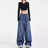 American Retro Washed Straight Jeans
