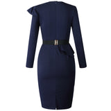 Plus Size Women's Solid Color Sexy OL Sheath Pencil Skirt African Dress