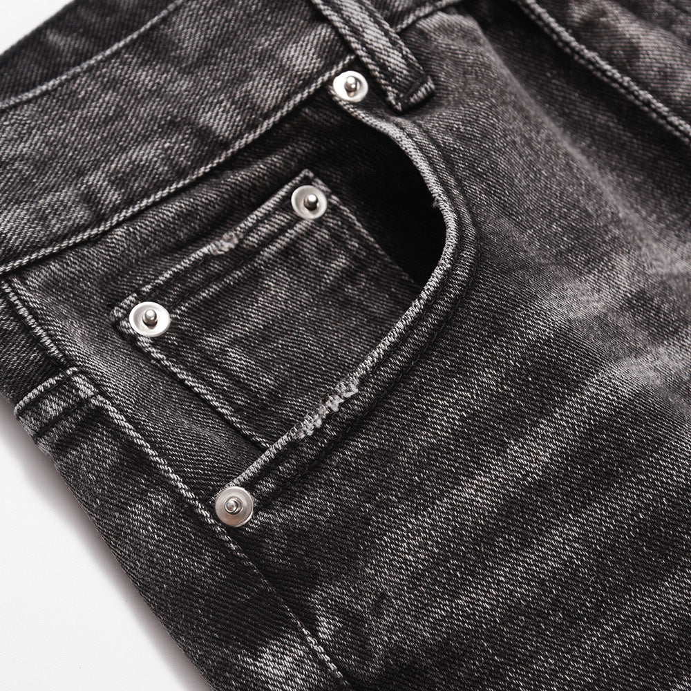 Distressed Wide-leg Jeans For Men