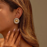 Matching Geometric Design Special-interest Earrings Affordable Luxury Fashion Earrings