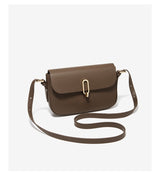 Two-layer Cowhide Genuine Leather Square Shoulder Messenger Bag