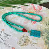 Turquoise Clavicle Lucky Pendant Necklace