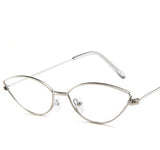 New Cute Sexy Sunglases Retro Cat Eye Sunglasses Women Metal Triangle Vintage Cateye Sun Glasses Female