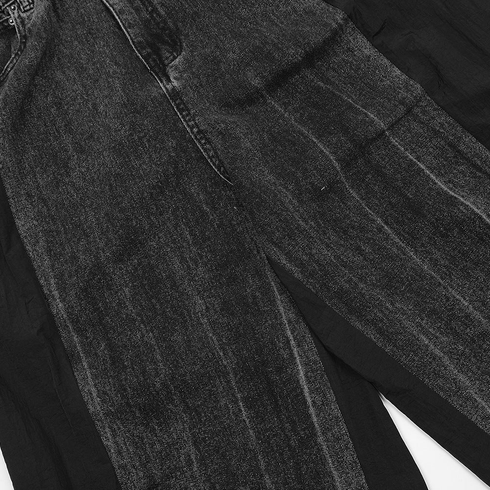 Fashion Stitching Denim Casual Trousers Men