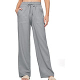 Women's Linen Wide-leg Cotton And Linen Casual Beach Summer Pants