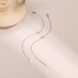 European And American Fashion Love Small Diamond Round Diamond Zircon Bracelet Gold Plated Stainless Steel