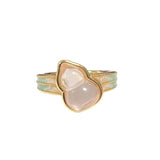 High-grade Temperament Entry Lux Vintage Oil Dripping Gourd Ring