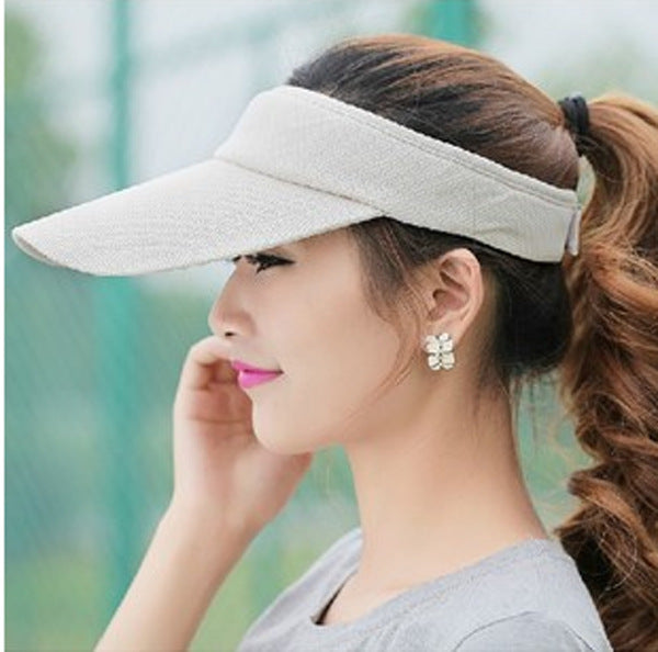 Female summer sun protection cap