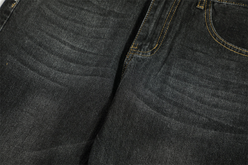 Fashion Personality Loose Denim Trousers Men