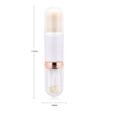 Retractable double head makeup brush