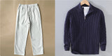 Sweater Loose Zip Pullover Knitting Sweater Coat Men