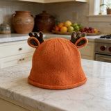 Antlers Kids Bucket Hat-Orange 4976