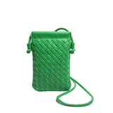 Advanced Sense Vintage Weave Cell Phone Crossbody Bag