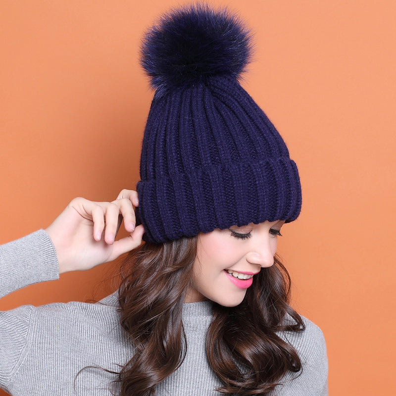 Fur ball fur hat