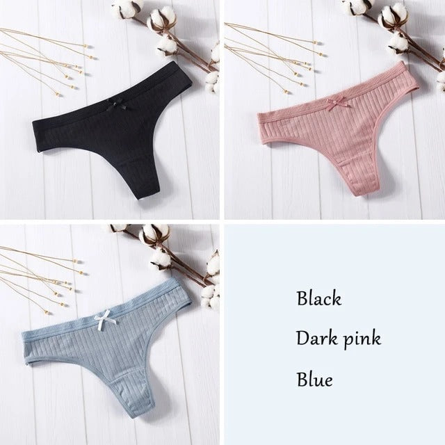 3 Pcs Set G-String Thong Panties