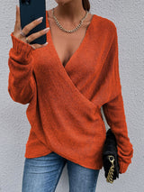 New Cross Loose Outer Wear Women's Knitted Sweater