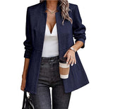 Ladies  Casual Jacket With Bird Check