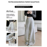 Loose Drooping Straight-leg Pants Sweatpants High Waist Slimming American Wide Leg Pants