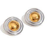 Temperament Personality Senior Room Gold Earrings