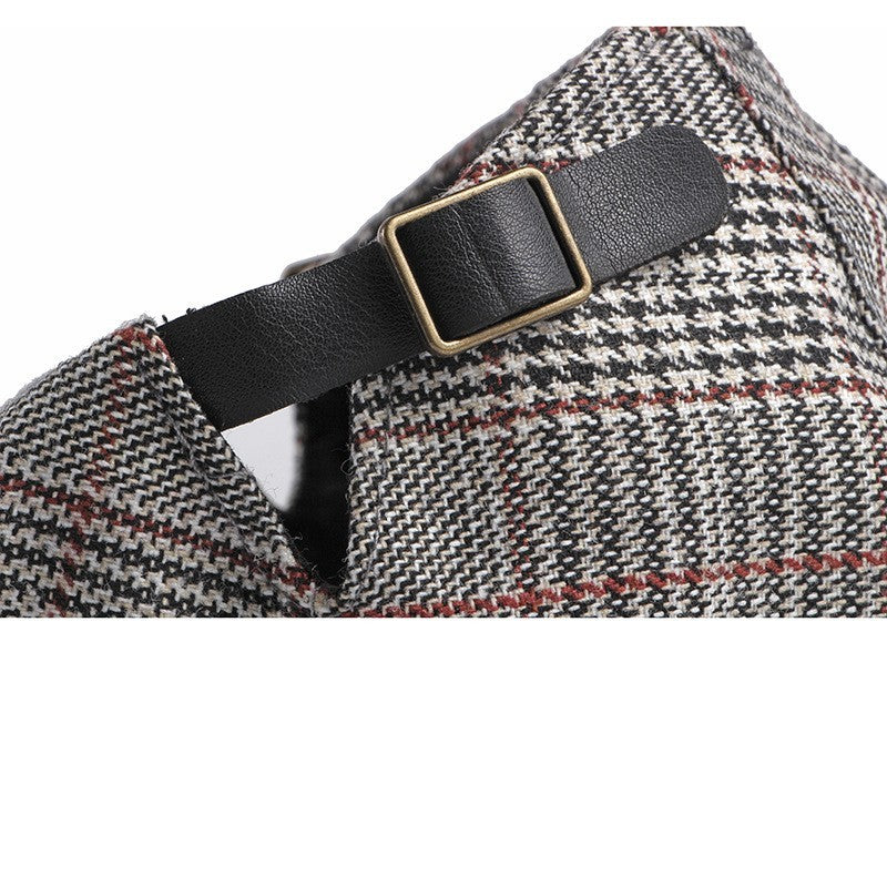 Hat Men's Spring And Autumn Classic Plaid