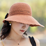 Outdoor bow hat with big bow