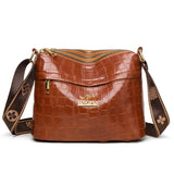 Large Capacity Multi Compartment Cross Body Bag Casual All-matching