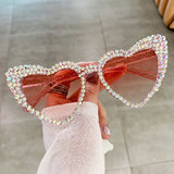 Female Cute Cat Eye Heart-shaped Sun Glasses