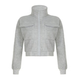 New Pure Color Slimming Loose Short Hot Girl Turtleneck Coat
